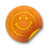 Orange sticker badges 067